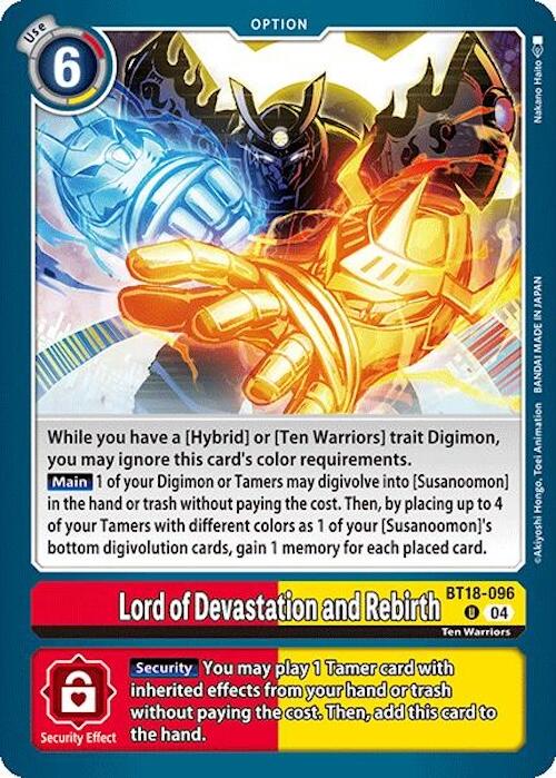 Lord of Devastation and Rebirth [BT18-096] [Release Special Booster 2.0] | Mindsight Gaming