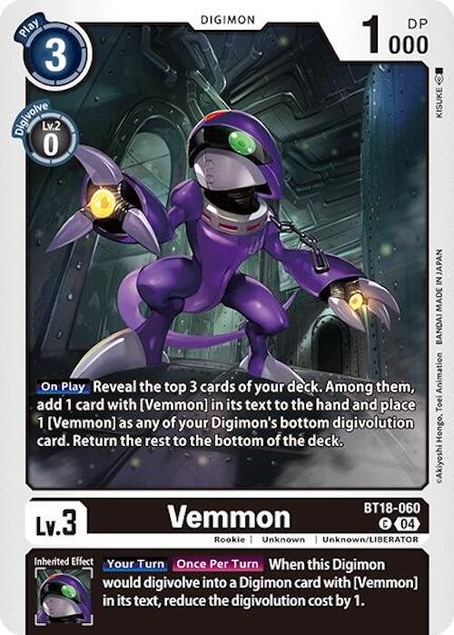 Vemmon [BT18-060] [Release Special Booster 2.0] | Mindsight Gaming