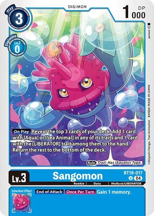 Sangomon [BT19-017] [Release Special Booster 2.0] | Mindsight Gaming