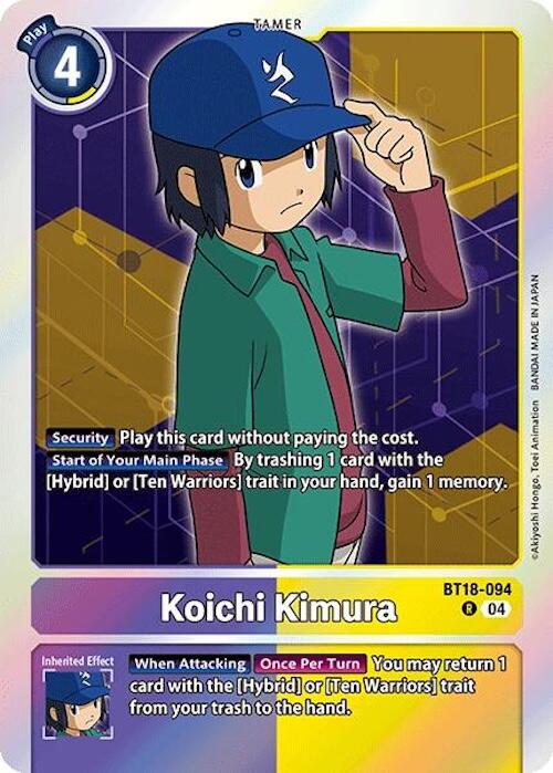 Koichi Kimura [BT18-094] [Release Special Booster 2.0] | Mindsight Gaming