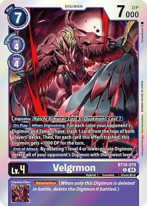 Velgrmon [BT18-079] [Release Special Booster 2.0] | Mindsight Gaming