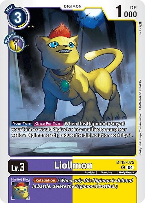 Liollmon [BT18-075] [Release Special Booster 2.0] | Mindsight Gaming