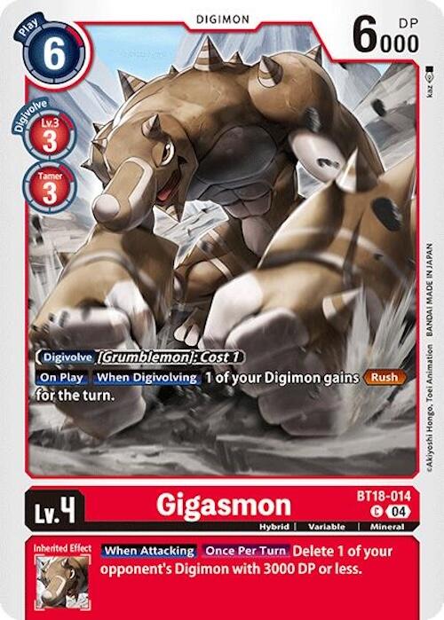 Gigasmon [BT18-014] [Release Special Booster 2.0] | Mindsight Gaming