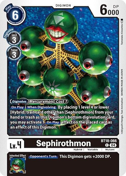 Sephiromon [BT18-066] [Release Special Booster 2.0] | Mindsight Gaming