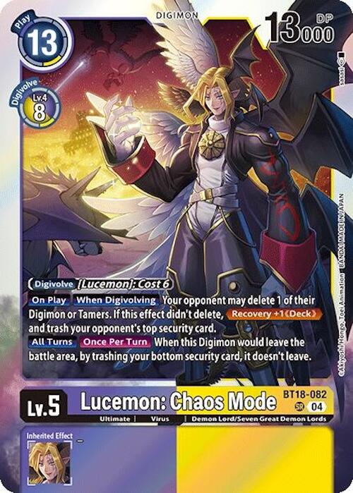 Lucemon: Chaos Mode [BT18-082] [Release Special Booster 2.0] | Mindsight Gaming