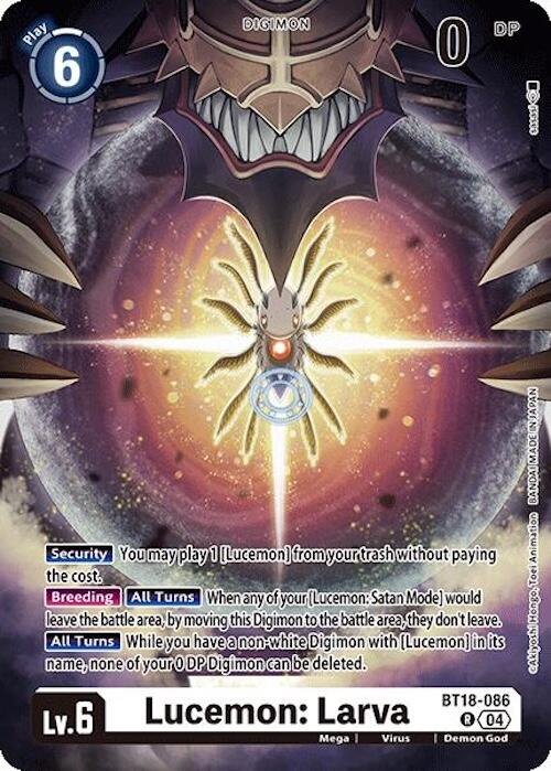 Lucemon: Larva [BT18-086] [Release Special Booster 2.0] | Mindsight Gaming