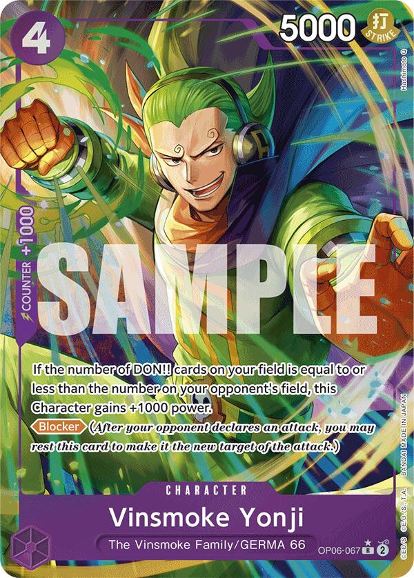 Vinsmoke Yonji (OP06-067) (Alternate Art) [Premium Booster -The Best-] | Mindsight Gaming