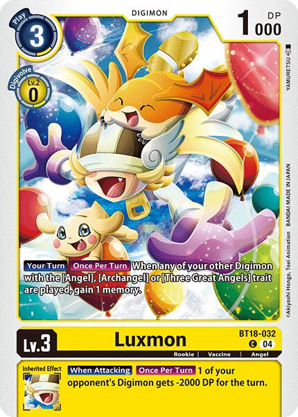 Luxmon [BT18-032] [Release Special Booster 2.0] | Mindsight Gaming