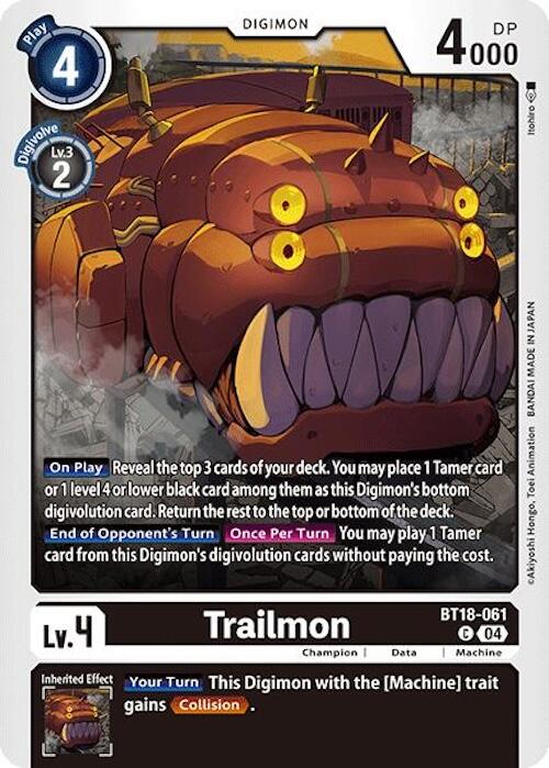 Trailmon [BT18-061] [Release Special Booster 2.0] | Mindsight Gaming