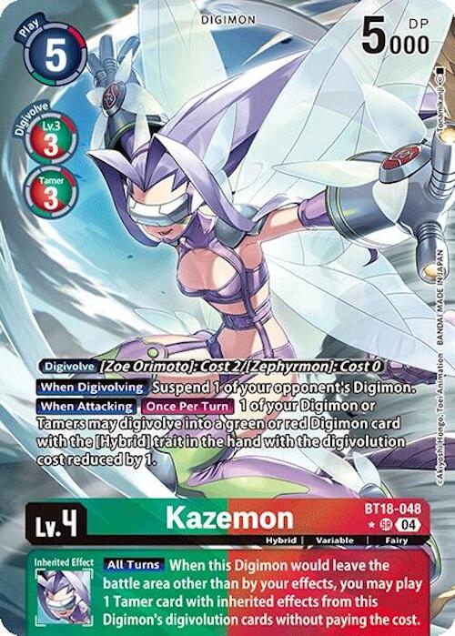 Kazemon [BT18-048] (Alternate Art) [Release Special Booster 2.0] | Mindsight Gaming