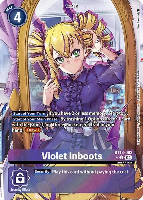 Violet Inboots [BT18-093] (Alternate Art) [Release Special Booster 2.0] | Mindsight Gaming