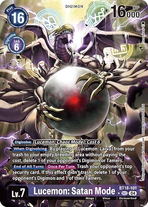 Lucemon: Satan Mode [BT18-101] (Alternate Art) [Release Special Booster 2.0] | Mindsight Gaming