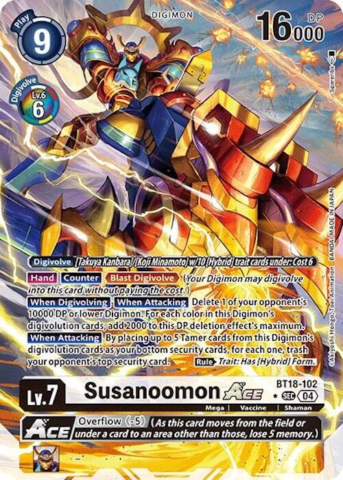 Susanoomon ACE [BT18-102] (Alternate Art) [Release Special Booster 2.0] | Mindsight Gaming