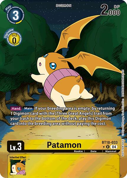 Patamon [BT18-033] (Release Special Booster 2.0: Box Promotion Pack) [Release Special Booster 2.0] | Mindsight Gaming