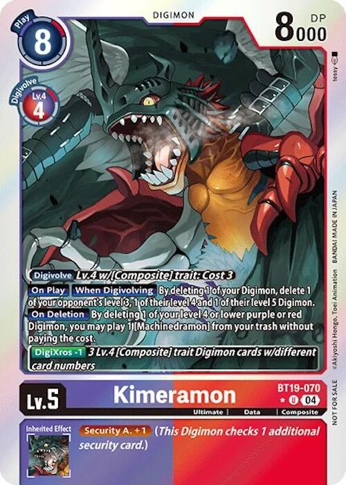 Kimeramon [BT19-070] (Release Special Booster 2.0: Box Promotion Pack) [Release Special Booster 2.0] | Mindsight Gaming