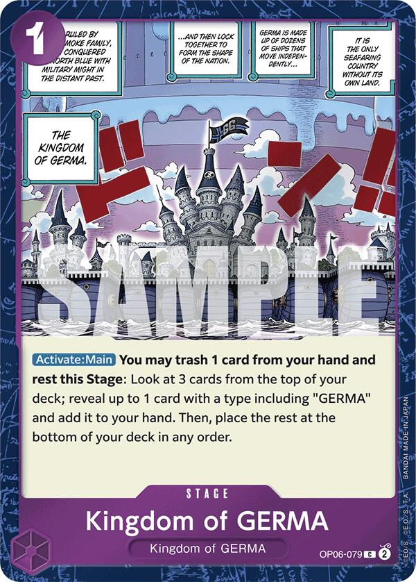 Kingdom of GERMA (Jolly Roger Foil) [Premium Booster -The Best-] | Mindsight Gaming