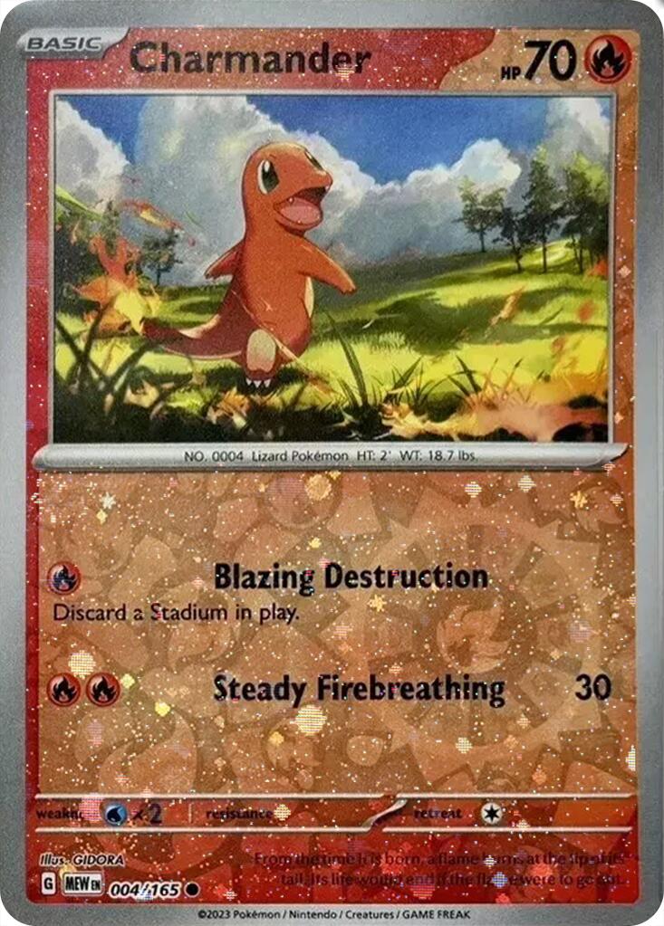 Charmander (004/165) (Cosmos Holo) (Costco Exclusive) [Miscellaneous Cards] | Mindsight Gaming