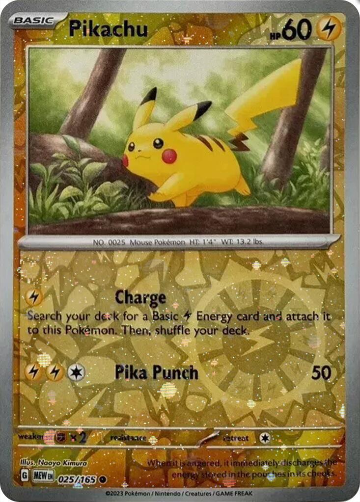 Pikachu (025/165) (Cosmos Holo) (Costco Exclusive) [Miscellaneous Cards] | Mindsight Gaming