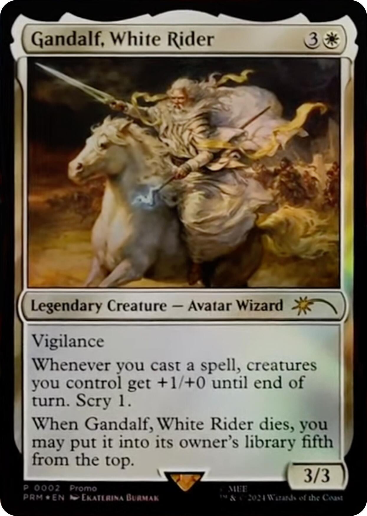 Gandalf, White Rider [Resale Promos] | Mindsight Gaming