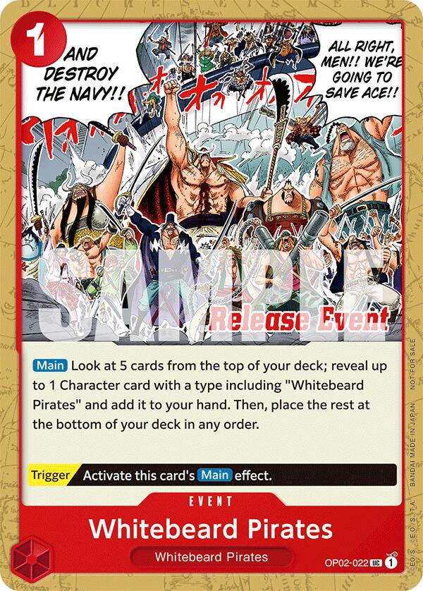 Whitebeard Pirates (ST15 - ST20 Release Event Pack) [One Piece Promotion Cards] | Mindsight Gaming