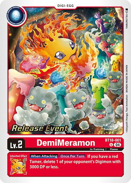 DemiMeramon [BT18-001] [Release Special Booster 2.0 Pre-Release Cards] | Mindsight Gaming