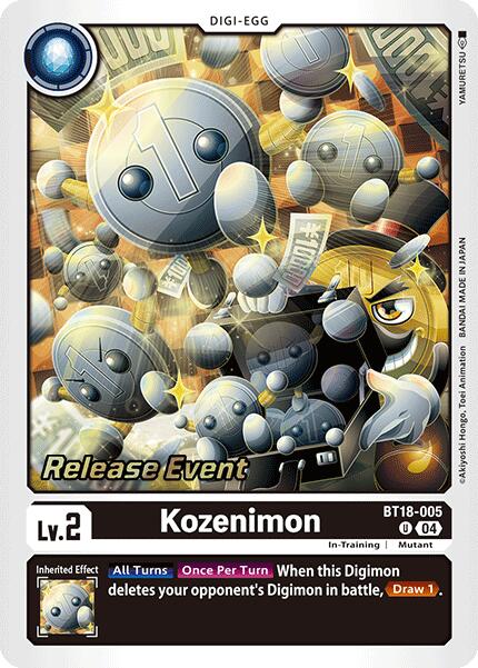 Kozenimon [BT18-005] [Release Special Booster 2.0 Pre-Release Cards] | Mindsight Gaming