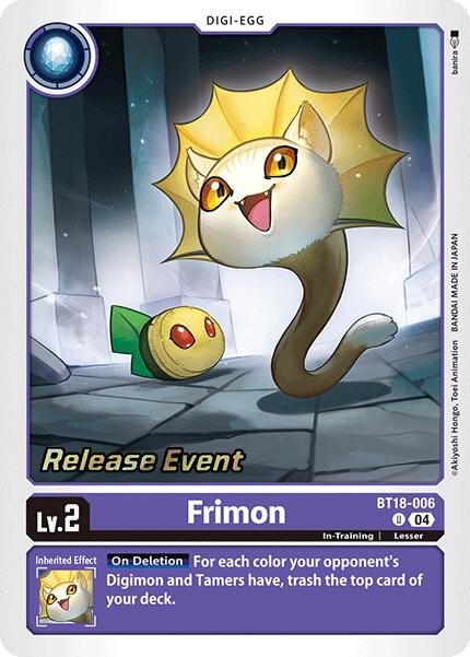 Frimon [BT18-006] [Release Special Booster 2.0 Pre-Release Cards] | Mindsight Gaming