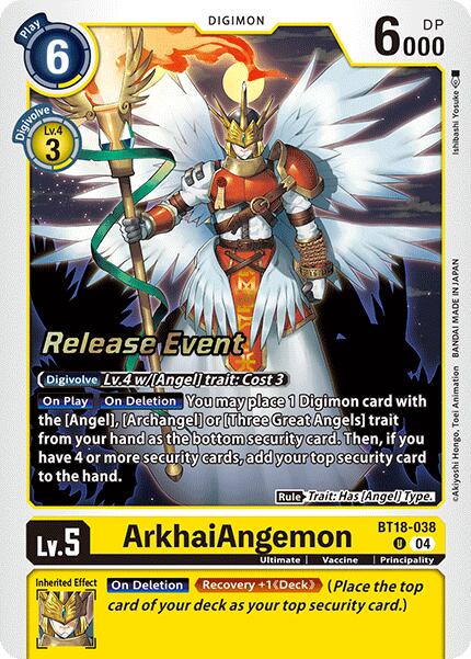 ArkhaiAngemon [BT18-038] [Release Special Booster 2.0 Pre-Release Cards] | Mindsight Gaming