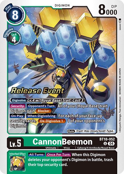 CannonBeemon [BT18-052] [Release Special Booster 2.0 Pre-Release Cards] | Mindsight Gaming