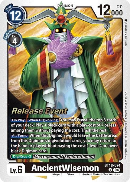 AncientWisemon [BT18-074] [Release Special Booster 2.0 Pre-Release Cards] | Mindsight Gaming