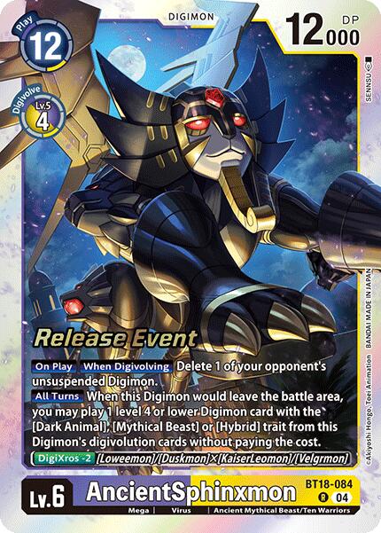 AncientSphinxmon [BT18-084] [Release Special Booster 2.0 Pre-Release Cards] | Mindsight Gaming