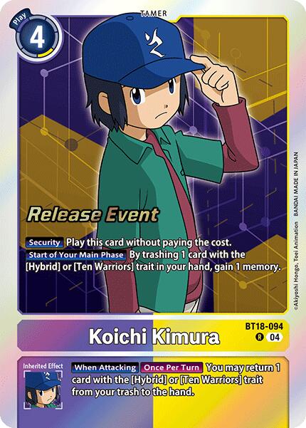 Koichi Kimura [BT18-094] [Release Special Booster 2.0 Pre-Release Cards] | Mindsight Gaming