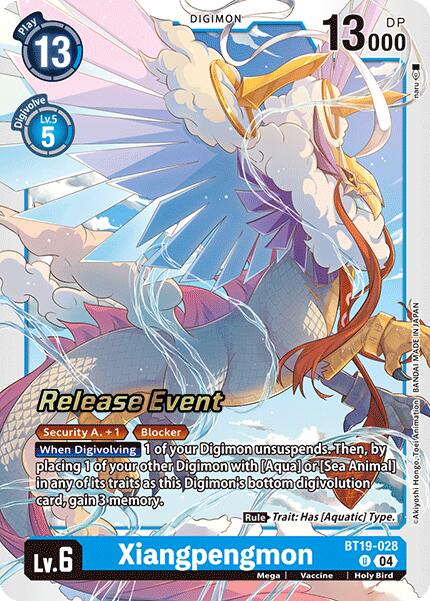 Xiangpengmon [BT19-028] [Release Special Booster 2.0 Pre-Release Cards] | Mindsight Gaming