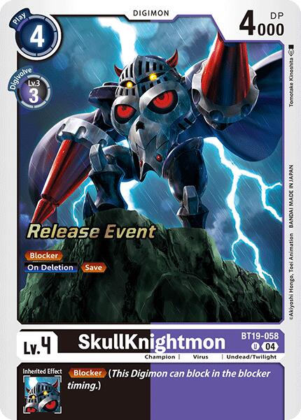 SkullKnightmon [BT19-058] [Release Special Booster 2.0 Pre-Release Cards] | Mindsight Gaming