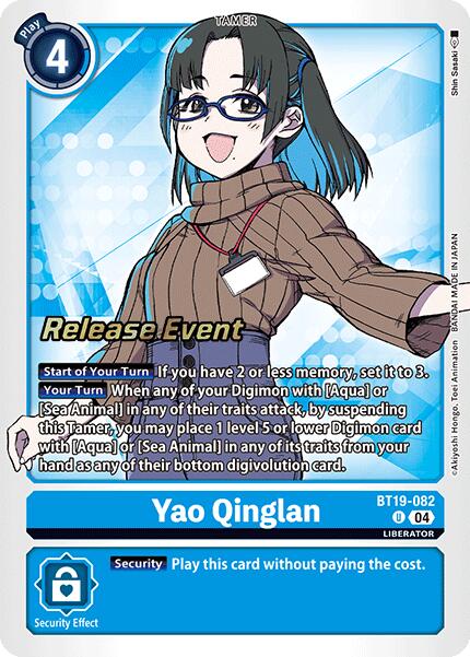 Yao Qinglan [BT19-082] [Release Special Booster 2.0 Pre-Release Cards] | Mindsight Gaming