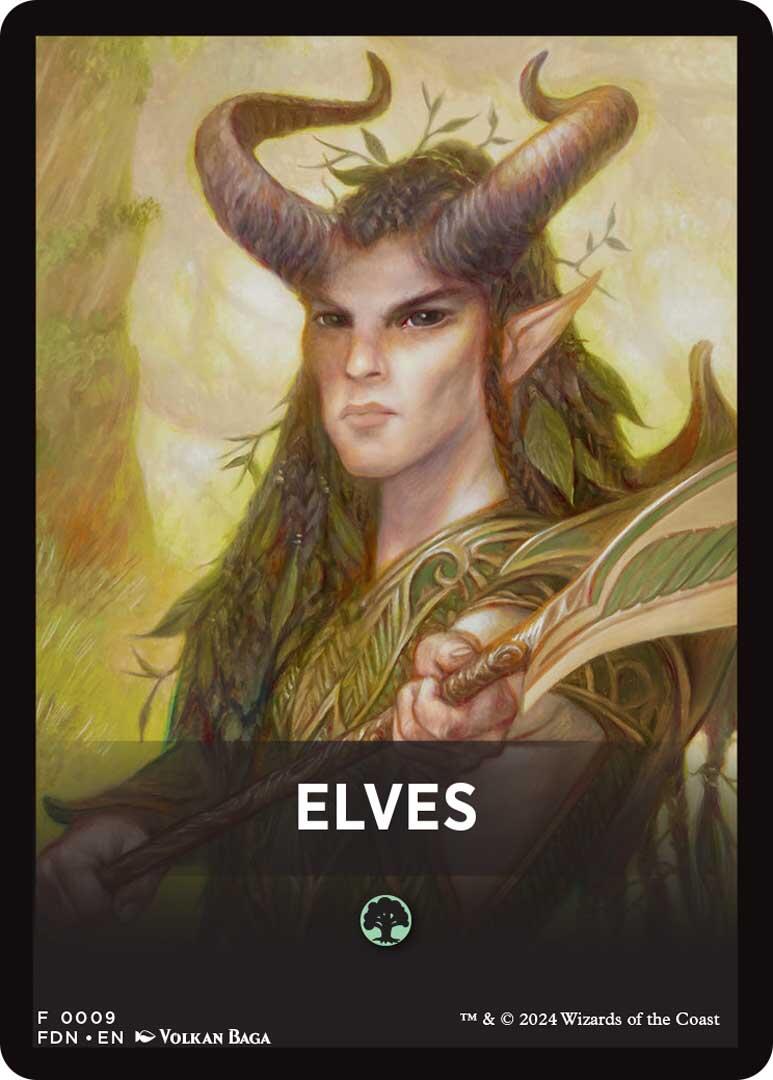 Elves Theme Card [Foundations Tokens] | Mindsight Gaming