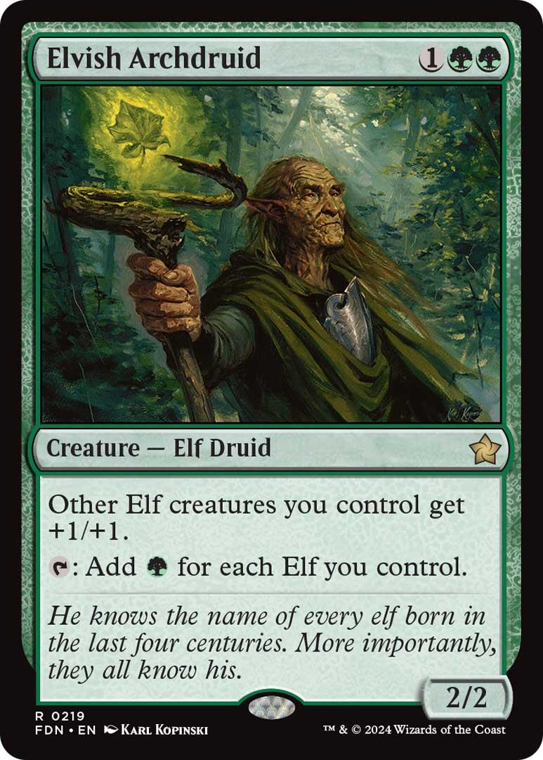 Elvish Archdruid [Foundations] | Mindsight Gaming