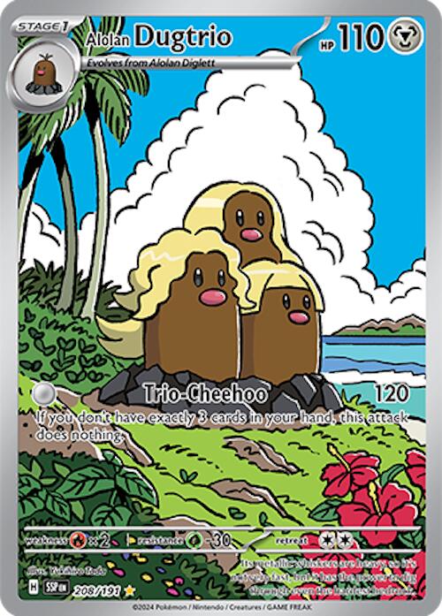 Alolan Dugtrio (208/191) [Scarlet & Violet: Surging Sparks] | Mindsight Gaming