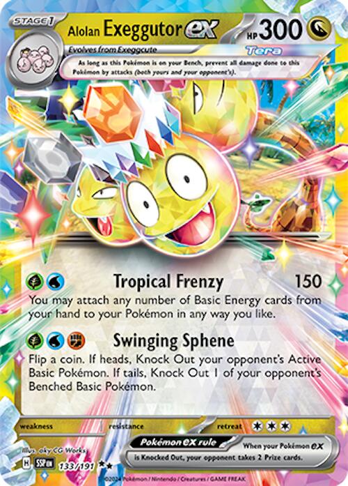 Alolan Exeggutor ex (133/191) [Scarlet & Violet: Surging Sparks] | Mindsight Gaming