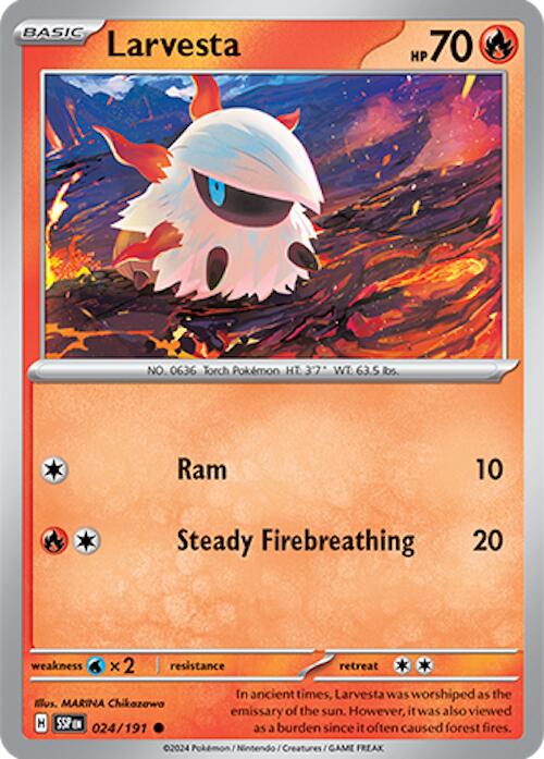 Larvesta (024/191) [Scarlet & Violet: Surging Sparks] | Mindsight Gaming