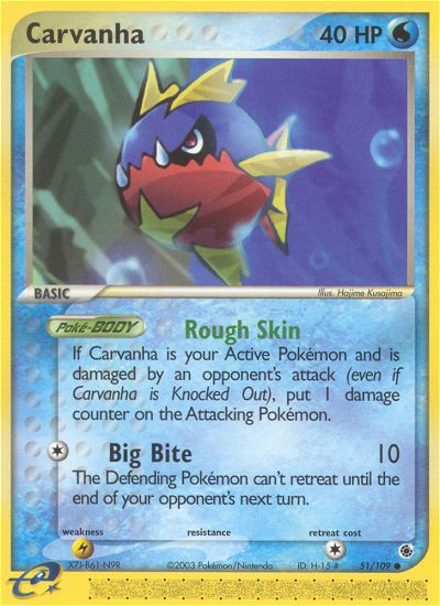 Carvanha (51/109) [EX: Ruby & Sapphire] | Mindsight Gaming