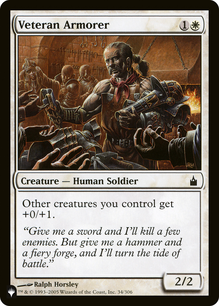 Veteran Armorer [The List Reprints] | Mindsight Gaming