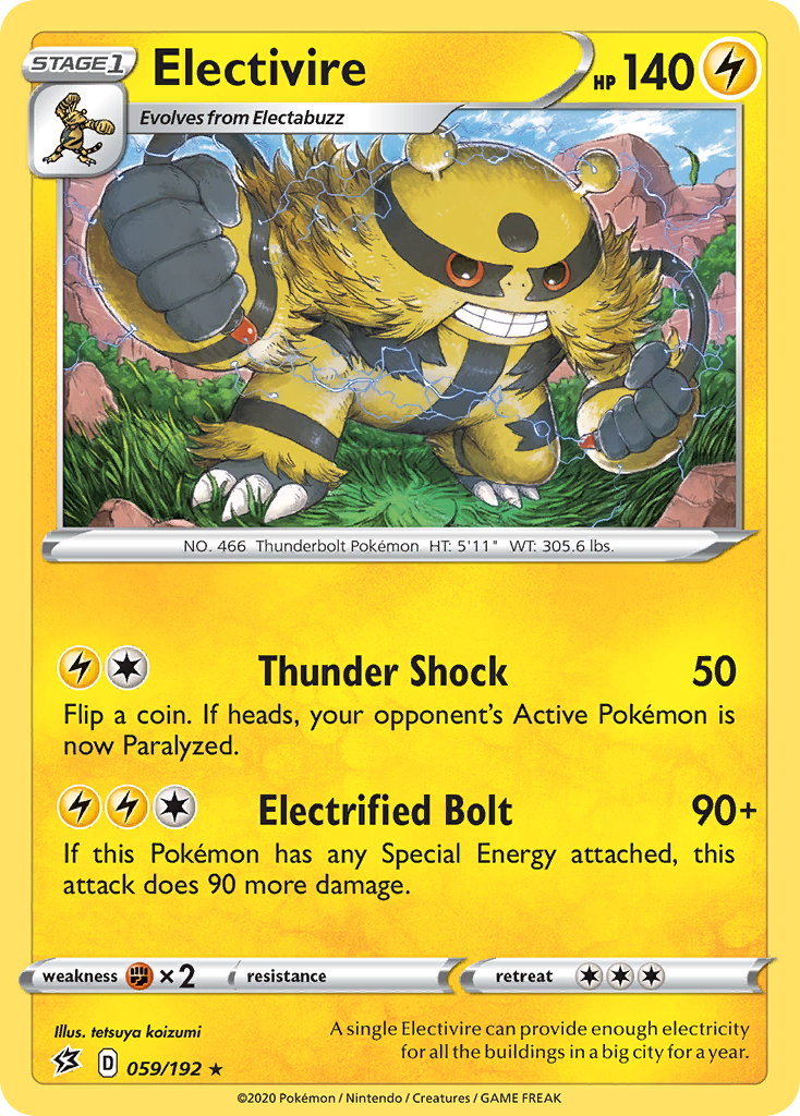 Electivire (059/192) [Sword & Shield: Rebel Clash] | Mindsight Gaming