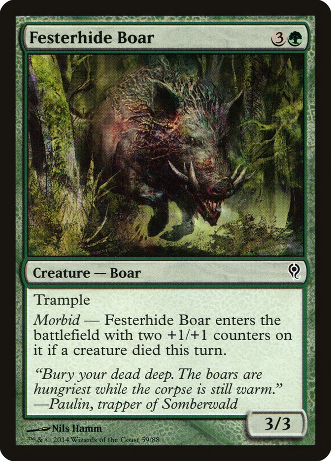 Festerhide Boar [Duel Decks: Jace vs. Vraska] | Mindsight Gaming