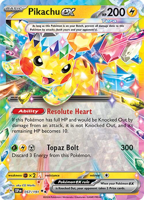 Pikachu ex (057/191) [Scarlet & Violet: Surging Sparks] | Mindsight Gaming