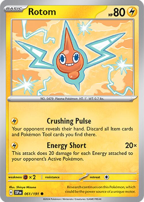 Rotom (061/191) [Scarlet & Violet: Surging Sparks] | Mindsight Gaming