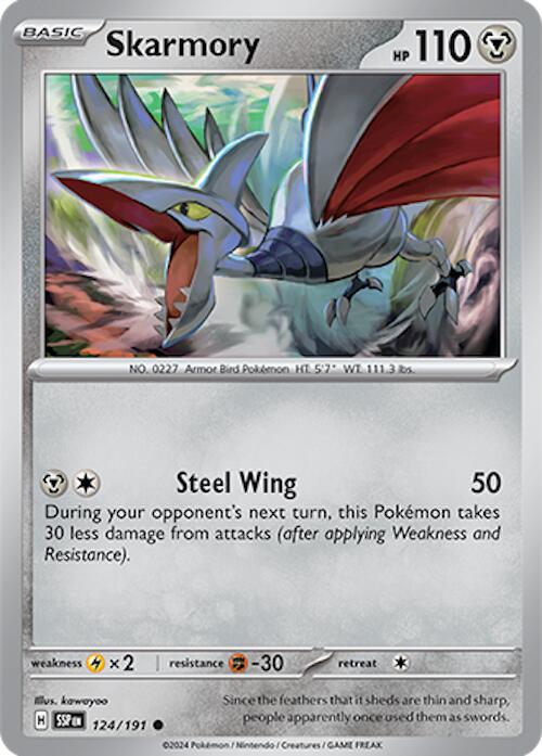 Skarmory (124/191) [Scarlet & Violet: Surging Sparks] | Mindsight Gaming