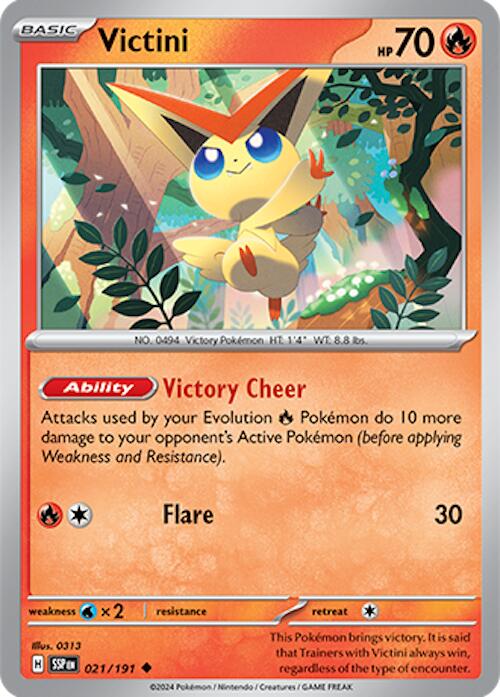 Victini (021/191) [Scarlet & Violet: Surging Sparks] | Mindsight Gaming