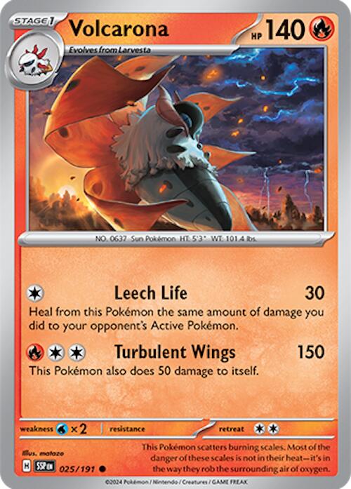 Volcarona (025/191) [Scarlet & Violet: Surging Sparks] | Mindsight Gaming