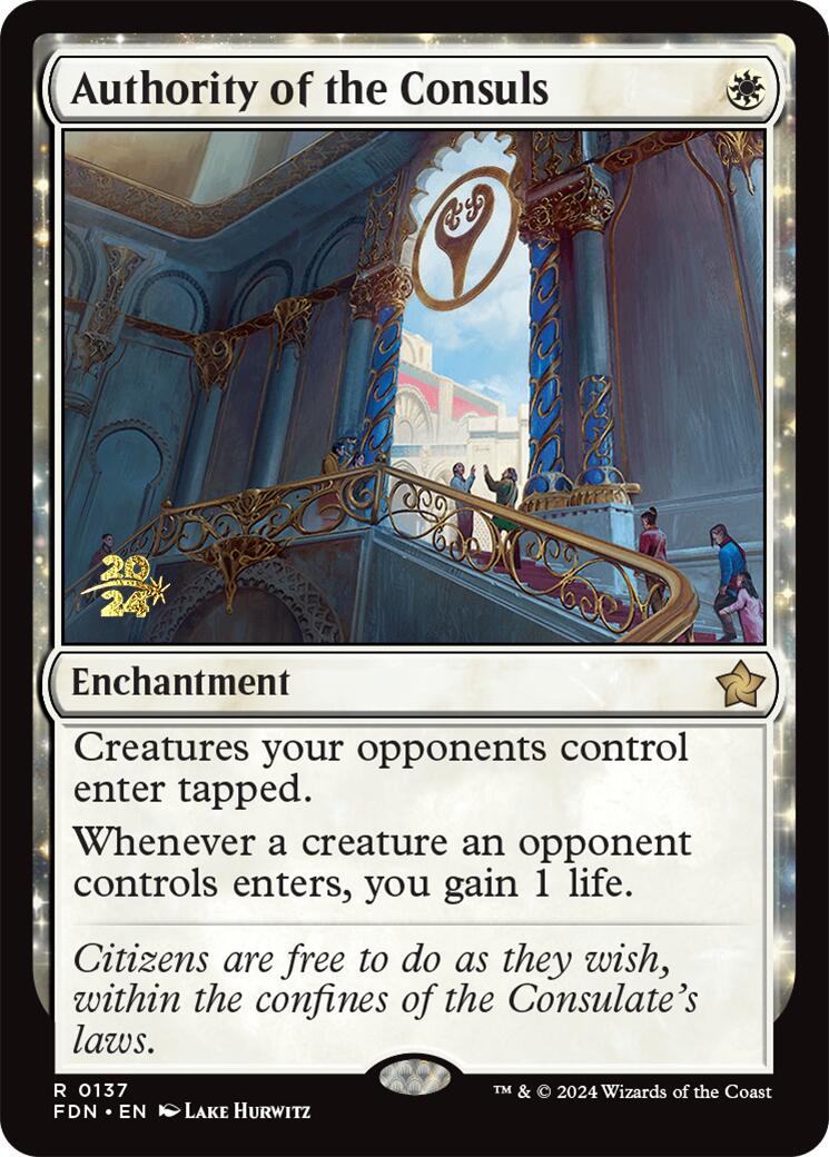 Authority of the Consuls [Foundations Prerelease Promos] | Mindsight Gaming